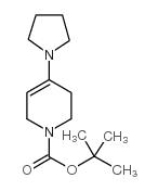 1-BOC-4-(1-PYRROLIDINYL)-3,6-DIHYDRO-2H-PYRIDINE structure