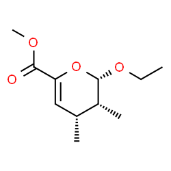 2H-Pyran-6-carboxylicacid,2-ethoxy-3,4-dihydro-3,4-dimethyl-,methylester,(2R,3S,4S)-rel-(9CI) Structure