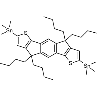 (4,4,9,9-四丁基-4,9-二氢-s-茚并[1,2-b:5,6-b']二噻吩-2,7-二基)双(三甲基锡烷)图片