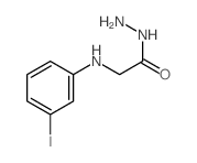 Glycine, N-(3-iodophenyl)-, hydrazide structure