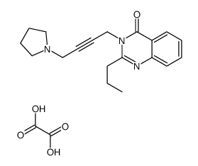 oxalic acid,2-propyl-3-(4-pyrrolidin-1-ylbut-2-ynyl)quinazolin-4-one Structure