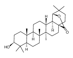 3β-hydroxy-18αolean-28,19β-olide结构式