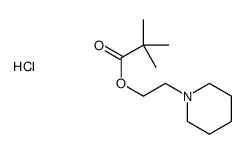 2-piperidin-1-ylethyl 2,2-dimethylpropanoate,hydrochloride Structure