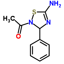 1-(5-Amino-3-phenyl-1,2,4-thiadiazol-2(3H)-yl)ethanone Structure