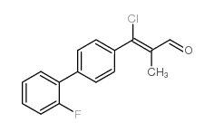 3-CHLORO-3-(2'-FLUORO[1,1'-BIPHENYL]-4-YL)-2-METHYLACRYLALDEHYDE Structure