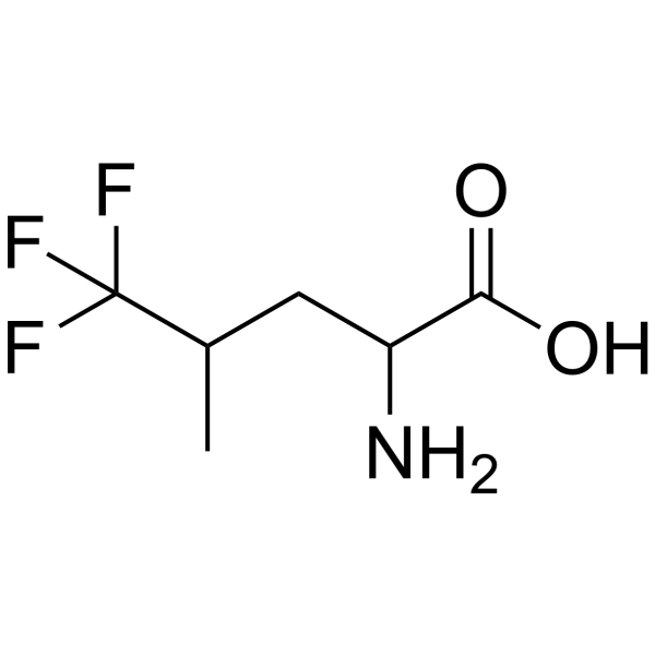 5,5,5-TRIFLUORO-DL-LEUCINE Structure