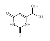 4(1H)-Pyrimidinone,2,3-dihydro-6-(1-methylethyl)-2-thioxo-结构式