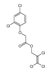 2,3,3-trichloroprop-2-enyl 2-(2,4-dichlorophenoxy)acetate Structure