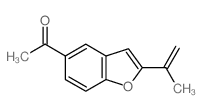 Ethanone,1-[2-(1-methylethenyl)-5-benzofuranyl]- structure