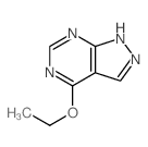 1H-Pyrazolo[3,4-d]pyrimidine, 4-ethoxy- structure