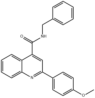 N-benzyl-2-(4-methoxyphenyl)-4-quinolinecarboxamide Structure