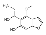 6-hydroxy-4-methoxy-1-benzofuran-5-carbohydrazide结构式