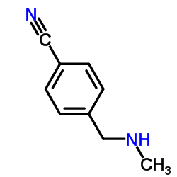 N-甲基-4-氰基苄胺结构式