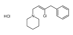 1-[(Z)-3-chloro-4-phenylbut-2-enyl]piperidine,hydrochloride结构式