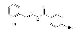 4-amino-N'-(2-chlorobenzylidene)benzohydrazide结构式