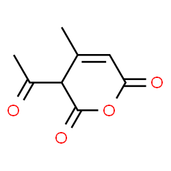 2H-Pyran-2,6(3H)-dione, 3-acetyl-4-methyl- (9CI) structure