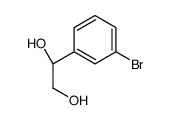 (1R)-1-(3-bromophenyl)ethane-1,2-diol结构式