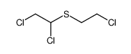 (2-chloro-ethyl)-(1,2-dichloro-ethyl)-sulfide结构式