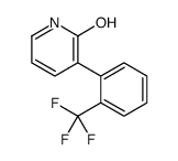 3-[2-(trifluoromethyl)phenyl]-1H-pyridin-2-one结构式