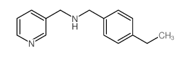 (4-ethylphenyl)methyl-(pyridin-3-ylmethyl)azanium Structure