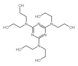 2,2,2,2,2,2-[1,3,5-triazine-2,4,6-triyltri(nitrilo)]hexaethanol Structure