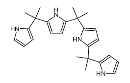 5,5'-(propane-2,2-diyl)bis(2-(2-(1H-pyrrol-2-yl)propan-2-yl)-1H-pyrrole)结构式