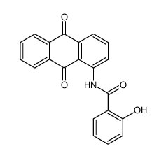 N-(9,10-dioxo-9,10-dihydro-[1]anthryl)-salicylamide结构式