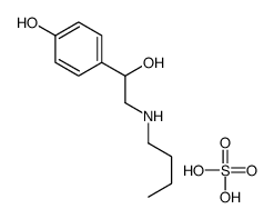 4-[2-(butylamino)-1-hydroxyethyl]phenol,sulfuric acid Structure