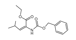 ethyl (E)-α-N-benzyloxycarbonyl-α,β-didehydroleucinate结构式