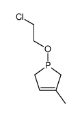 1-(2-chloroethoxy)-3-methylphosphol-3-ene Structure