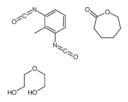 1,3-diisocyanato-2-methylbenzene,2-(2-hydroxyethoxy)ethanol,oxepan-2-one Structure