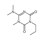 6-(dimethylamino)-1-methyl-3-propyl-1,3,5-triazine-2,4-dione结构式