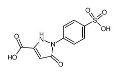 1-(4-sulfophenyl)-pyrazol-5-on-3-carboxylic acid结构式