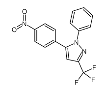 5-(4-nitrophenyl)-1-phenyl-3-(trifluoromethyl)pyrazole Structure