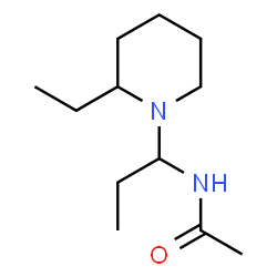 N-[1-(2-Ethylpiperidin-1-yl)propyl]acetamide structure