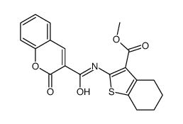 methyl 2-[(2-oxochromene-3-carbonyl)amino]-4,5,6,7-tetrahydro-1-benzothiophene-3-carboxylate结构式