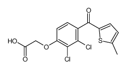 2,3-Dichloro-4-(5-methyl-2-thenoyl)phenoxyacetic acid Structure