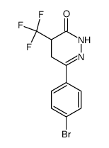 6-(4-bromophenyl)-4-(trifluoromethyl)-4,5-dihydropyridazin-3(2H)-one结构式