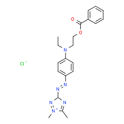 3-[[4-[[2-(benzoyloxy)ethyl]ethylamino]phenyl]azo]dimethyl-1H-1,2,4-triazolium chloride结构式