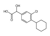 2-(3-chloro-4-cyclohexylphenyl)-2-hydroxyacetic acid结构式