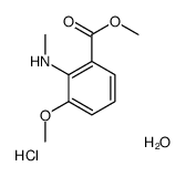 methyl 3-methoxy-2-(methylamino)benzoate,hydrate,hydrochloride结构式