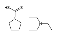 triethylammonium pyrrolidine-1-dithiocarboxylate Structure