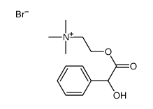 2-(2-hydroxy-2-phenylacetyl)oxyethyl-trimethylazanium,bromide Structure