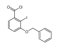 2-iodo-3-phenylmethoxybenzoyl chloride结构式