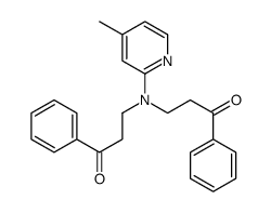 3-[(4-methylpyridin-2-yl)-(3-oxo-3-phenylpropyl)amino]-1-phenylpropan-1-one Structure