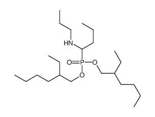 1-[bis(2-ethylhexoxy)phosphoryl]-N-propylbutan-1-amine结构式