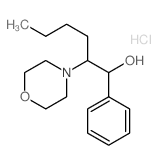 4-Morpholineethanol, b-butyl-a-phenyl-, hydrochloride (1:1)结构式