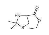 ethyl (4R)-2,2-dimethyl-1,3-thiazolidine-4-carboxylate结构式