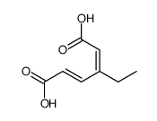 3-ethylhexa-2,4-dienedioic acid Structure