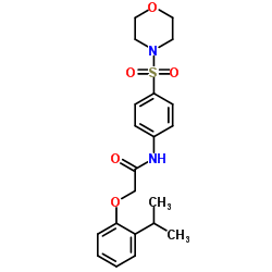 2-(2-Isopropylphenoxy)-N-[4-(4-morpholinylsulfonyl)phenyl]acetamide结构式